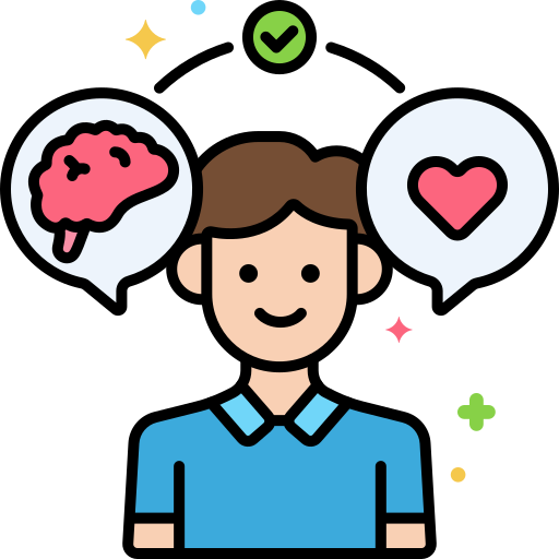 Icon representing mental and emotional wellbeing support